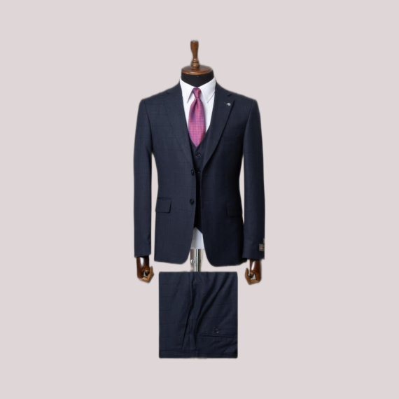 Costume 3 Pièces Bleu Marine – Élégance Business & Cérémonie