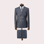 costume croisé homme - gris