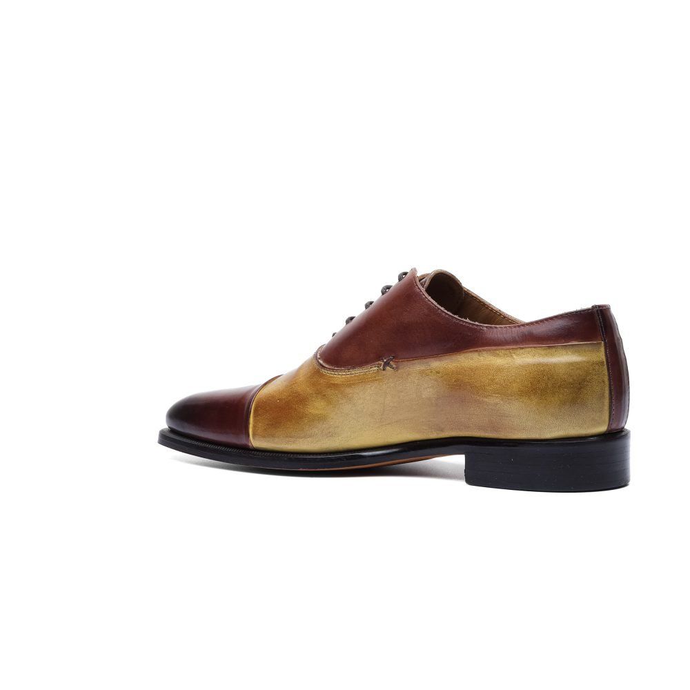Richelieu Oxford bicolore patiné – Jespomi Paris – Image 2