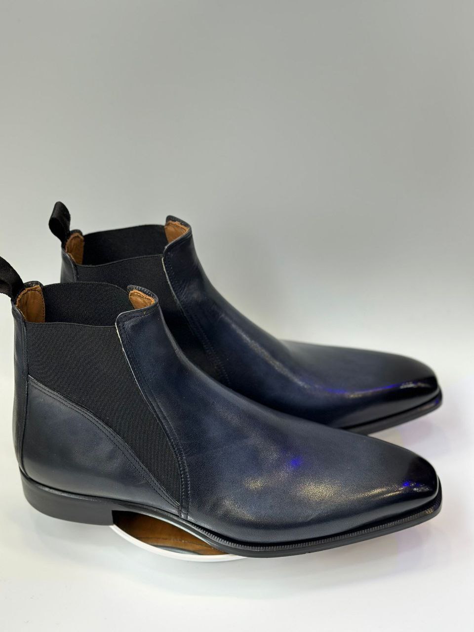 Chelsea Boot bleue cuir premium – Jespomi Paris – Image 4
