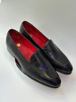 Slipper Croco Noir – Signature Rouge Jespomi