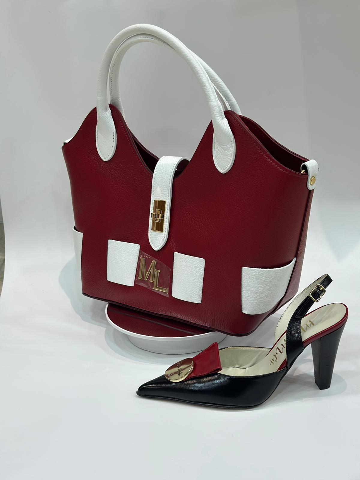 Duo sac à main et chaussures femme Jespomi ensemble coordonné en cuir, collection printemps 2026
