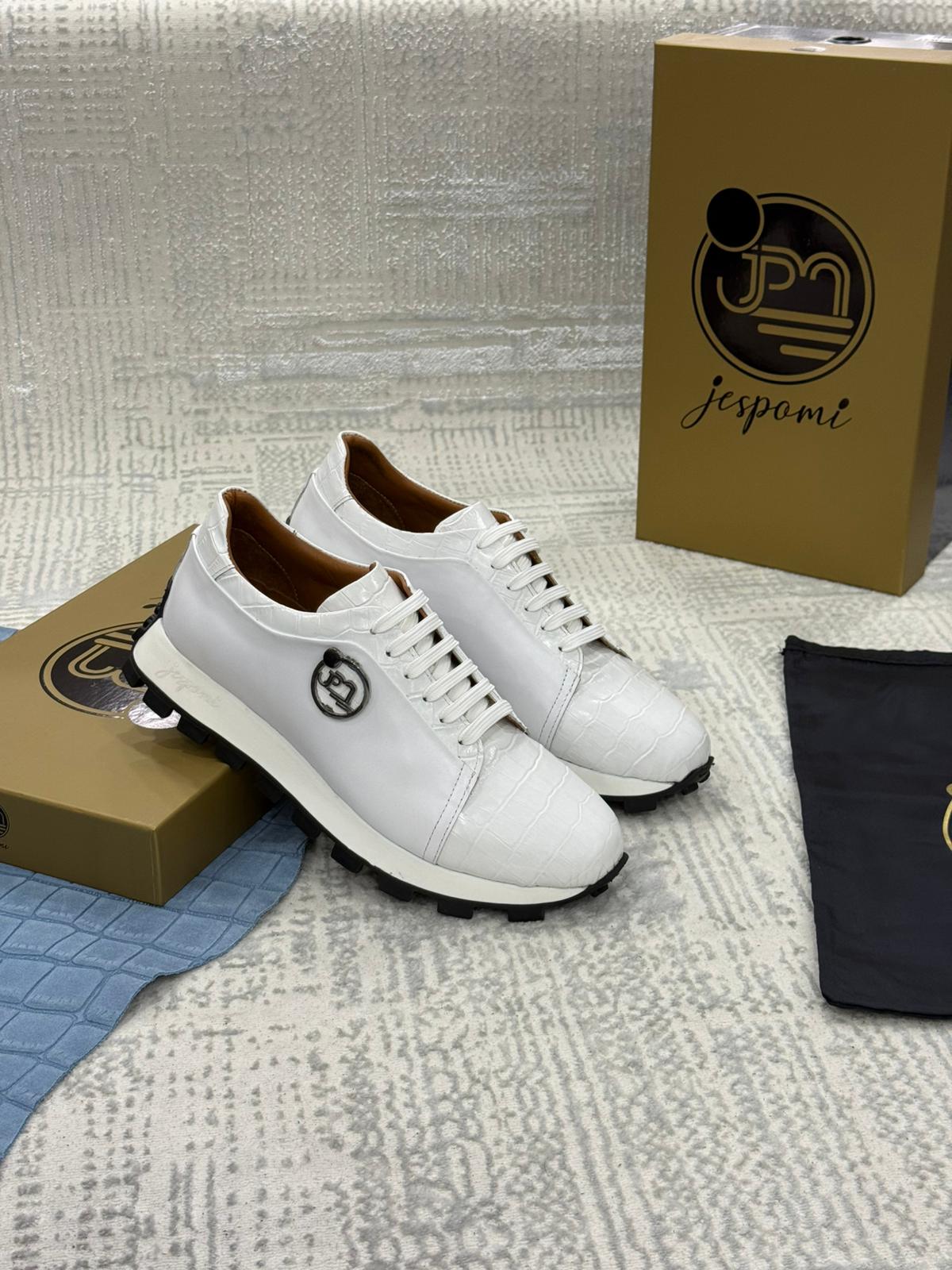 Sneakers Prestige Croco Blanche Jespomi