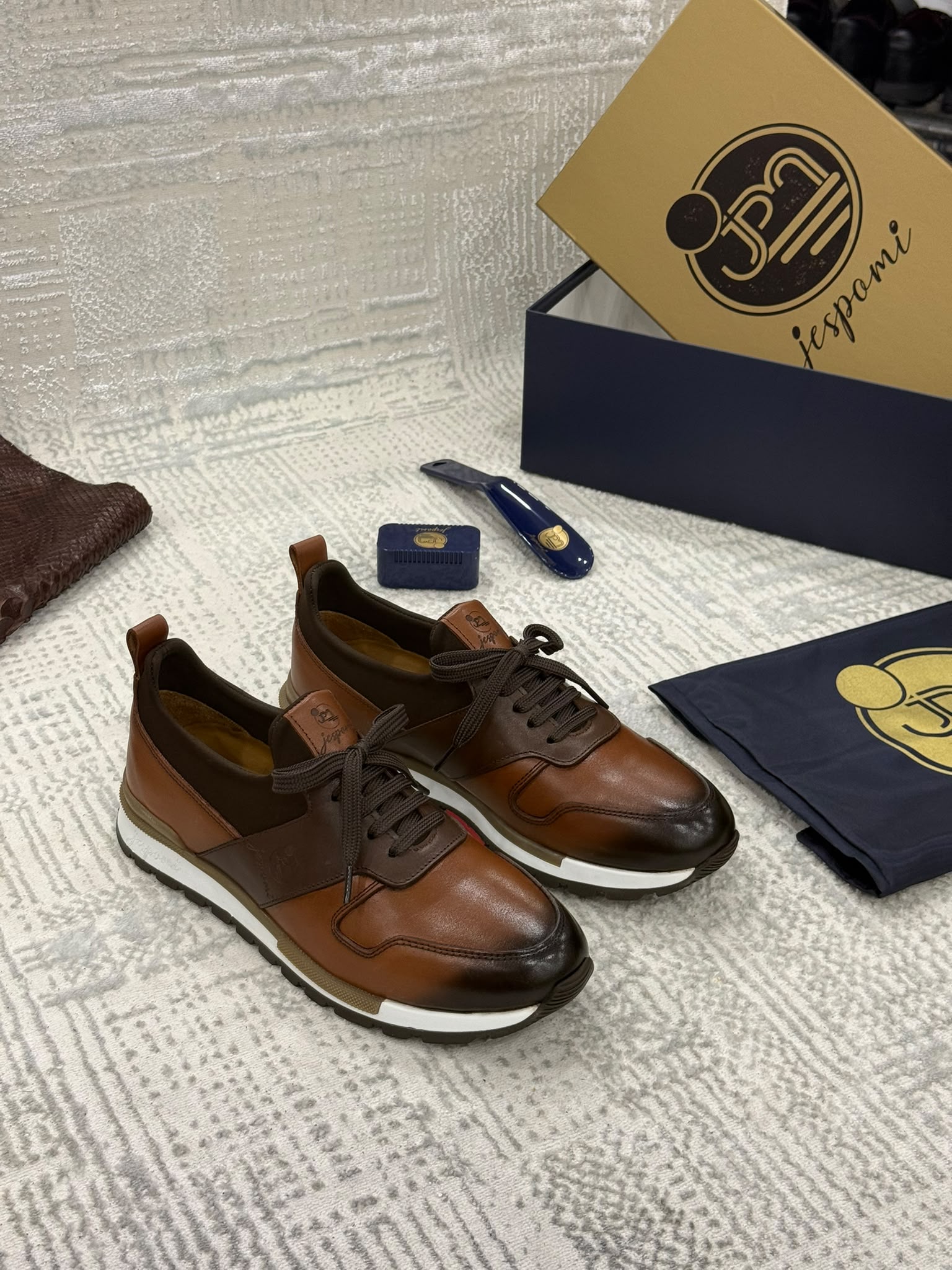 Sneakers Homme Marron et Cognac – Image 2